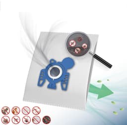 20 stofzakken geschikt voor Miele Complete C3 Power Series, Limited Edition, Cat & Dog PowerLine stofzuiger, incl. microfilter, 5-laags zak met inzetstukken, type MSM 10 — thumbnail 2