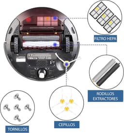 Accessoireset Vervangingsonderdelenset geschikt voor iRobot Roomba 800 en 900. Vervangingsset voor 810, 816, 865, 866, 870, 876, 880, 886, 890, 895, 896, 960, 965, 966, 966, 976, 980, 981 etc. — thumbnail 4