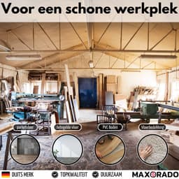 Maxorado Parketmondstuk vloerzuigmond NW45 45mm DN45 - Universeel - geschikt voor Makita 440, 445, 448, 449, Festo, Festool, Kärcher, Fein, Cleancraft stofzuiger – 45 mm borstel — thumbnail 4