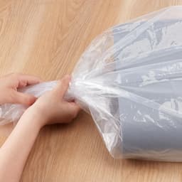 Opbergzakken Tapijt - Kunststof Zakken - Veilig Opbergen - Met Nylon Banden - 4 stuks 55x234cm - Transparant — thumbnail 3