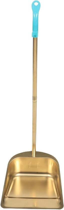 Staande stoffer - Veegset lange steel - Huishoudelijk schoonmaken - Verdikt roestvrij staal - 80 cm lengte - Goud — thumbnail 1