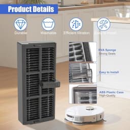 PromoHome HEPA-filters voor Dreame L10s Pro Ultra Heat, L10s Ultra Gen 2, L40s Ultra CE, L40 Ultra AE4, X40 Ultra Complete, X40 Master, L40 Ultra, X30 Ultra, Mova P50 Pro Ultra, E30 Ultra Robotstofzuiger - Set van 2 — thumbnail 2