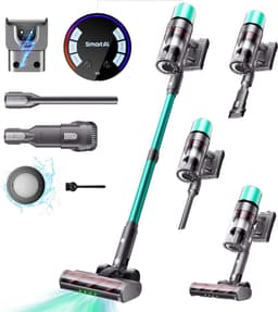 Draadloze Stofzuiger - Steelstofzuiger - Krachtig Reinigen - Automatische Zuigkracht - 80 Min Werktijd - Groen — thumbnail 1