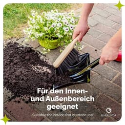 Stofblik en Handveger Set met Houten Bezem - Compact & Efficiënt Schoonmaken voor Thuis en Werk — thumbnail 2