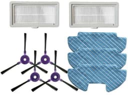 9stuks - geschikt voor Samsung Powerbot-E VR05R5050WK robotstofzuiger - accessoireset - 3 dweildoeken, 2 filters en 4 zijborstels. — thumbnail 1