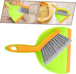 Bezem Stoffer Set - Kleine Schoonmaak - Bureau Reinigen - Compact Ontwerp - 26 cm - Meerkleurig — thumbnail 3