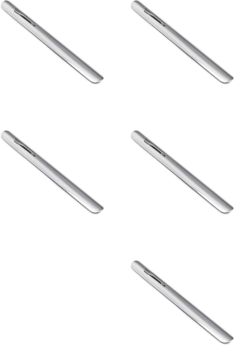 Tafelkruimelaar Kruimelveger - Kruimelkrabber Serveergereedschap - Tafel Snel Schoonmaken - Met Kledingclip - 5 Stuks - Zilver — afbeelding 1