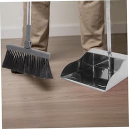 Metalen Stofblik - Vuilblik Stoffer - Comfortabel Schoonmaken - Ergonomisch Ontwerp Lange Steel - 80 x 24.5 x 21 cm — thumbnail 2