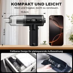 Kruimeldief draadloos - Handstofzuiger - Autostofzuiger - Zitplaatsreiniging — thumbnail 2
