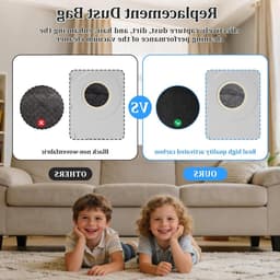 Stofzakken voor robotstofzuigers, 12 stuks, actieve koolstof, grote capaciteit, 3 liter, geschikt voor Ecovacs Deebot X11 Pro Omni — thumbnail 1