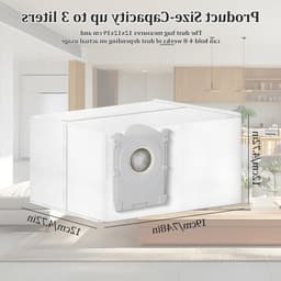 Stofzakken voor robotstofzuigers, 12 stuks, actieve koolstof, grote capaciteit, 3 liter, geschikt voor Ecovacs Deebot X11 Pro Omni — thumbnail 3