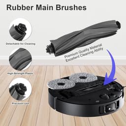 17-delige accessoire set geschikt voor de robotstofzuiger Dreame X40 Ultra, inclusief vervangende onderdelen zoals de hoofdborstel, zijborstels, filters, dweil en stofzak — thumbnail 2