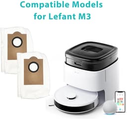 9 stuks stofzakken geschikt voor de Lefant M3 robotstofzuiger met dweilfunctie — thumbnail 1