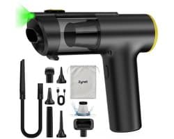 Zynet V5 Draadloze handstofzuiger, 28000 Pa, 7-in-1, draagbare autostofzuiger met zuigen/blazen/opblazen, looptijd van - ShopVlot