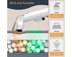 Zetelreiniger - Stofzuiger - Vacuum Cleaner - Tapijtreiniger - Handheld Vlekreiniger - Spot Cleaner - 450W - 11KPa - Sofa, Gordijnen, Tapijt Reinigingsmachine – Spray en Zuig Functie