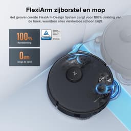 Roborock Qrevo Edge S5A robotstofzuiger - 18500Pa - met dweilfunctie&Liftable mop - anti-verstrengeling - obstakelvermijding - individuele tapijtstrategie - ultradun design - 75 °C heet water mopwas - Zelfreinigend - Zwart - S8 Pro Ultra upgrade — thumbnail 3