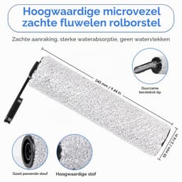 Borstelrollen - 2 stuks - Voor Tineco Floor One S5/S5 Pro — thumbnail 2