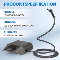 Acculader Voor Stofzuiger - 30,45 V 1,1 A 33 W - Voor Draadloze Stofzuiger - Compact - Universeel — thumbnail 3