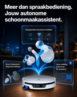 Ecovacs Deebot X12S Pro Omni - Robotstofzuiger Met Dweilfunctie - 27.000 Pa - 63°C Warm Water - Omni Station - AIVI 3D 4.0 - Wit - 1000ml Schoonmaakmiddel — thumbnail 4