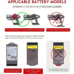 17Parts Extra Stevige Aan/Uit-Schakelaar met Trekker – Geschikt voor Dyson V10 & V11 – Power Switch Trigger – Reparatieonderdeel voor Draadloze Stofzuigers — thumbnail 5