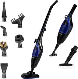 Verte Stoomdweil - 2-in-1 Stoomreiniger & Handstoomapparaat - 13 Accessoires - 1500 W - 400 ml - Opwarmtijd van 20 Seconden - Doodt 99,9% van de Bacteriën - Snoer van 7 m - Geschikt voor Alle Soorten Vloeren - Zonder Chemicaliën - Zwart — thumbnail 1