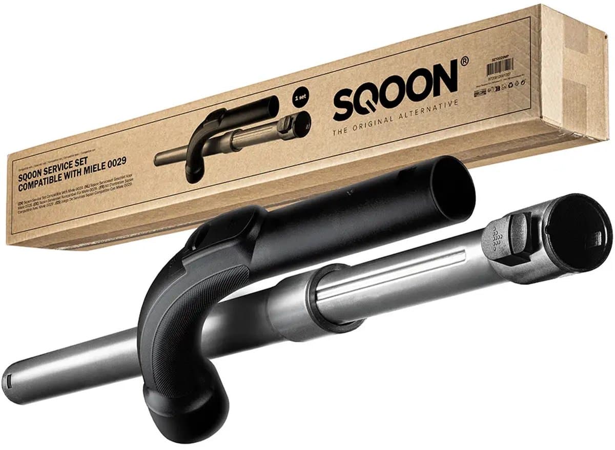 SQOON® Serviceset geschikt voor Miele C1, C2, C3, Guard & Boost series - Gelijk aan model: 10275580 / 9442601 / 5269091 - Vervanging voor zuigbuis en pistoolgreep met klikvergrendeling — afbeelding 1