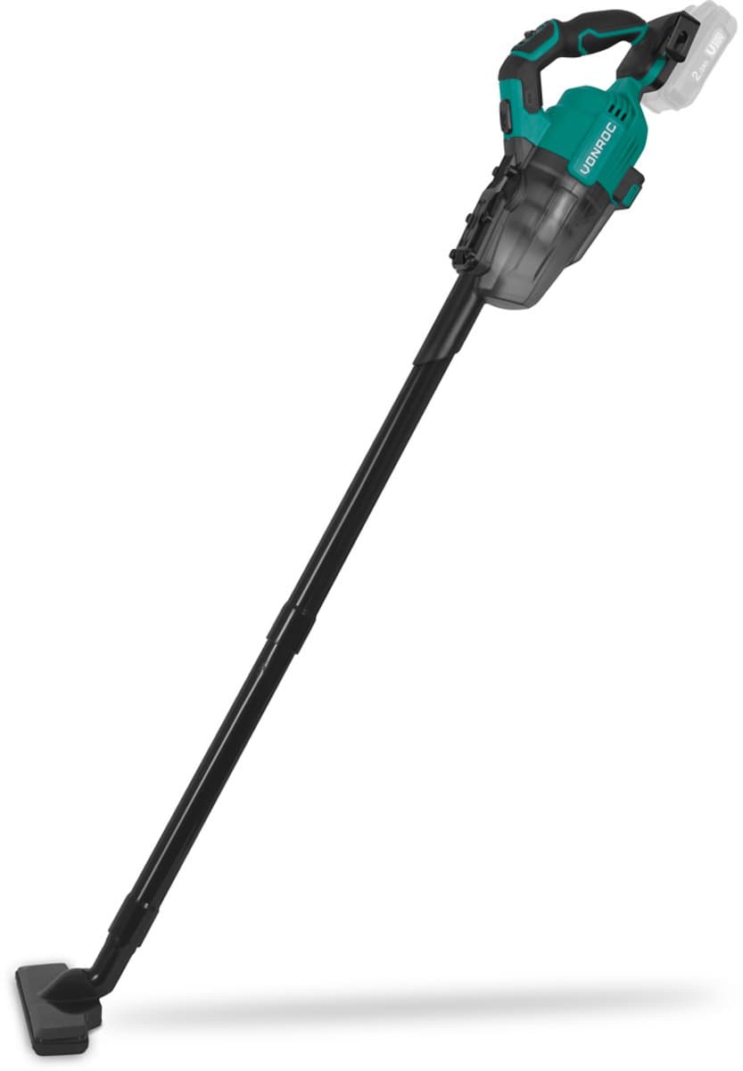VONROC Krachtige accu steelstofzuiger – VPower 20V – Excl. accu & oplader – 0.6L opvangbak - Incl. 3 mondstukken, 2 verlengbuizen en flexibele slang — afbeelding 1