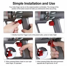 Actie4you® - Schakelaar Geschikt Voor Dyson V15 / V11 / V10 / V8 / V7 / V6 – Switch Button – Stofzuiger Knop – Handgreep clip - Aan / Uit schakelaar — thumbnail 4