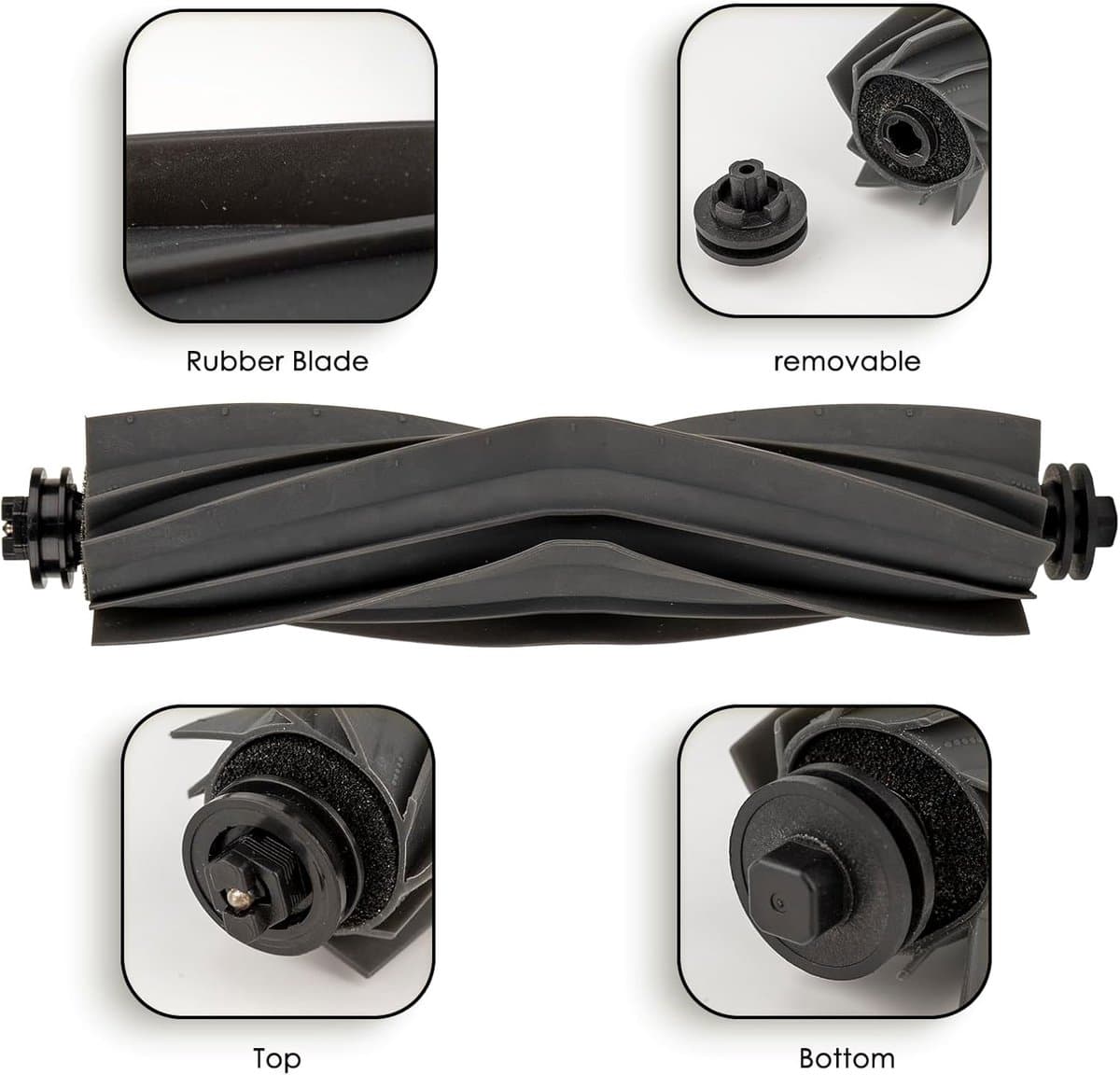 2-pack rolborstel voor Dreame robotstofzuigers, vervanging hoofdborstel — afbeelding 1