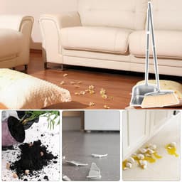 Stoffer en blik - Reinigingsset - Efficiënt schoonmaken - Ergonomisch ontwerp - 398 cm - Zilver — thumbnail 2
