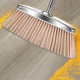 Stoffer en blik - Reinigingsset - Efficiënt schoonmaken - Ergonomisch ontwerp - 398 cm - Zilver — thumbnail 4
