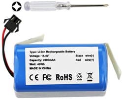 SolidKeus - 2800mAh Batterij voor Proscenic en Neatsvor Stofzuigers