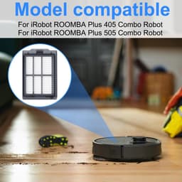 Dailygoods- HEPA Filter 4 Stuks - Vervangingsfilter - Geschikt voor iRobot Roomba 405/505 - Wasbaar en Herbruikbaar - Filtert 99,98% van Allergenen - Stofzuigerfilter — thumbnail 3
