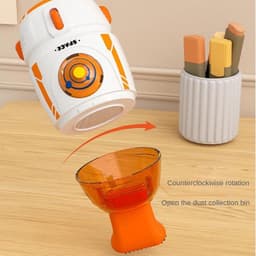 Mini Stofzuiger - Bureaustofzuiger Tafel - Bureau Schoonmaken - Afneembare Stofbak - 55ml Inhoud - Oranje — thumbnail 4