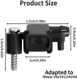 Dailygoods- Stofzuigerspuitmondstuk - Accessoires voor iRobot Braava Jet M6 240/241/244 - Vervangende Onderdelen - Robuuste Kunststof/Metalen - Verbeterde Reinigingseffectiviteit - Inclusief Schroevendraaier - Sproeikop — thumbnail 3