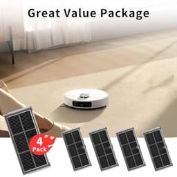PromoHome 4 HEPA-Filter voor Dreame L10s Ultra Gen 2, X40 Ultra Complete, L10s Pro Ultra Heat, L40 Ultra, L40 Ultra AE, Mova E30 Ultra, E40 Ultra, P50 Pro Ultra - Reserveonderdelen Robotstofzuiger — thumbnail 5