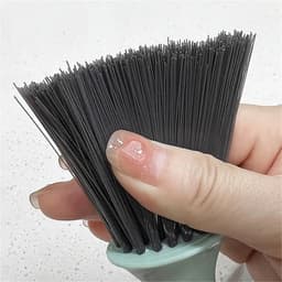 Mini-bezem veegschep - Kleine schoonmaker - Bureau opruimen - Compact en handig - Niet gespecificeerd - Blauw — thumbnail 3