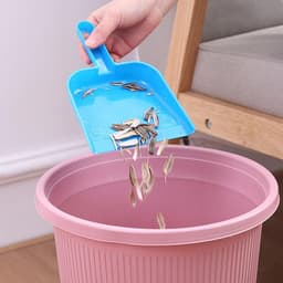 Kleine Handbezem Stofferset - Mini Stoffer Blik - Bureau Reinigen - Compact Ontwerp - 1 Set - Blauw — thumbnail 2