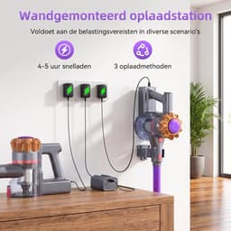 Lubluelu P7 Draadloze Steelstofzuiger 40Kpa- 5 in 1 Handstofzuiger - Zelfstaand Design - 40 Min Gebruikstijd - Verwijderbare Batterij- Anti-klit Borstel - HEPA-filter - LED-koplampen — thumbnail 3