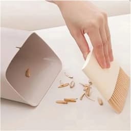 Stofblik en borstel - Mini veger - Bureau opruimen - Compact opbergontwerp - 1 cm - Veelkleurig — thumbnail 4