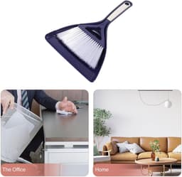 Bezem Stofpan Set - Schoonmaakborstel Kit - Bureau Schoonmaken - Mini formaat - 31 cm - Grijs — thumbnail 5