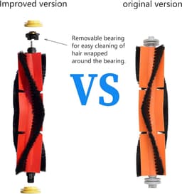 SnelShoppen - Verwijderbare rolborstel Geschikt voor Xiami Ro-borock S5 S6 Max Pure Maxv S50 S51 S55 T6 Stofzuiger Accessoires - 1 Set van Duurzaam AB — thumbnail 2