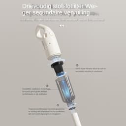 Handstofzuiger Verticale Stofzuiger - Steelstofzuiger Huishoudelijk - Vloeren Schoonmaken - Combinatie Zuig en Dweil - 798 g - Niet gespecificeerd — thumbnail 3
