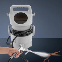 Mobiele Zandstraler - Verrijdbare Zandstraler - Metaal Reinigen - Grote Capaciteit - 15 kg - Grijs — thumbnail 1