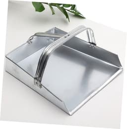 Mini Stoffer - Stofblik Tafel - Keuken Schoonmaken - Ligt Plat - 27 cm - Zilver — thumbnail 2