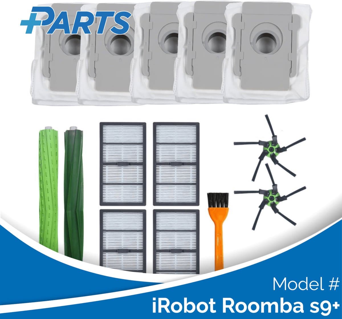 iRobot Roomba s9+ Onderhoudsset (Plus.Parts® alternatief voor 4655986 / 4646124) — afbeelding 1