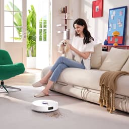 NARWAL Freo S Robotstofzuiger met dweilfunctie, 8000 Pa, 8 N reinigingsdruk, auto-ontstoffingsstation 3,5 l, LDS-lasernavigatie en 3D-mapping, app-afstandsbediening, dweilrobot voor tapijt/dierenharen — thumbnail 3