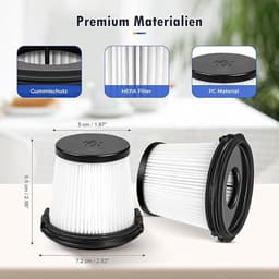4-pack vervangende filters geschikt voor Shark Detect Pro draadloze stofzuigers IW3611DE, IW3612EU, IW1611DE, BU3521EU, BU1120EU, wasbaar en herbruikbaar voor filters, stofbakken en onzuiverheden — thumbnail 4