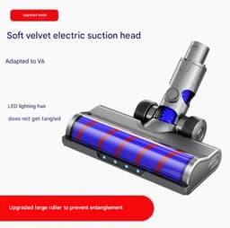 Geschikt voor Dyson V6 stofzuiger accessoires soft fluwelen roller zuigkop bodemborstel voor stofzuiger onderdelen, soft fluwelen bodemborstel 1 stuk — thumbnail 1