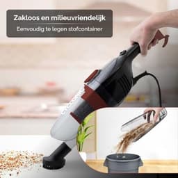 Lichtgewicht 2-in-1 Zakloze Steelstofzuiger met Ingebouwde Kruimeldief - 600W — thumbnail 5